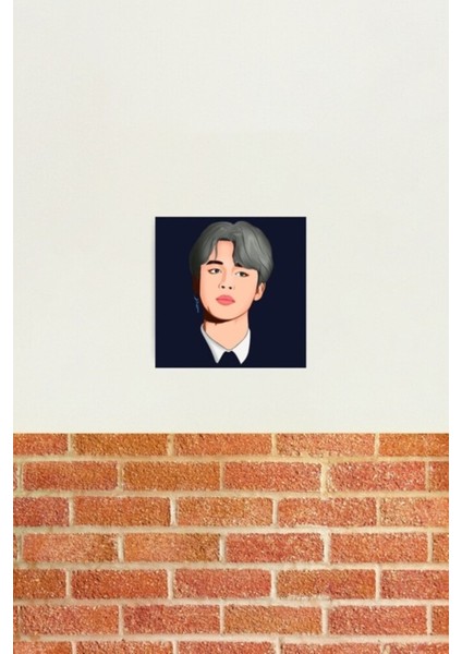 Bts Jimin Tablo Ahşap Poster Dekoratif KOD5014