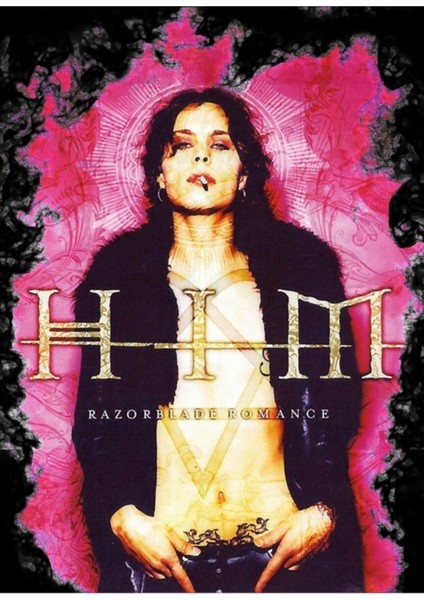 Him Band Vv Hım - Him Ville Valo Razorblade Romantizm Dumanı Tablo Ahşap Poster Dekoratif