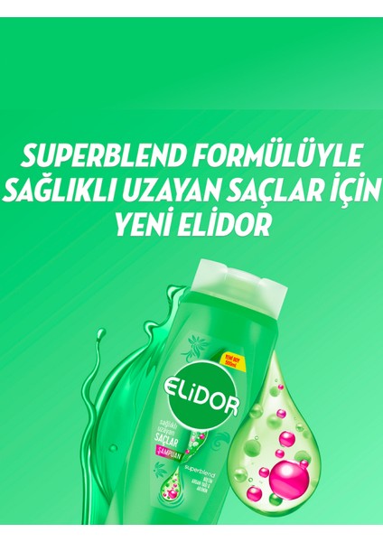 Superblend Saç Bakım Şampuanı Sağlıklı Uzayan Saçlar Biotin Argan Yağı Arjinin 500 ml