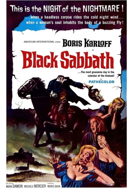 Black Sabbath (1963) Tablo Ahşap Poster Dekoratif