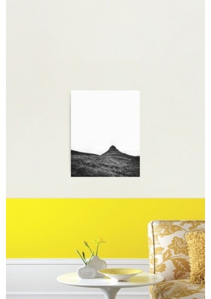 Siyah Beyaz Tablo Ahşap Poster Dekoratifnda Kirkjufell fiyatları