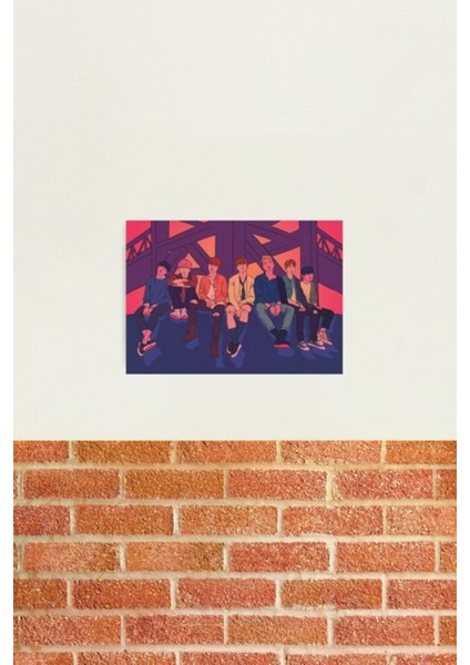 Bts Tablo Ahşap Poster Dekoratif KOD5884