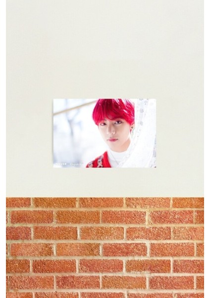Bts Taehyung Noel Tablo Ahşap Poster Dekoratif KOD3218