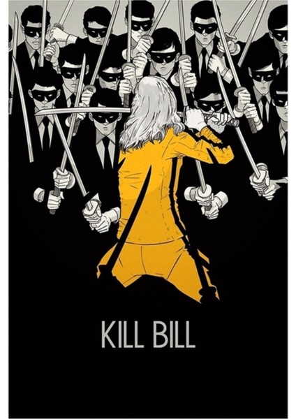 Kill Bill Minimalist Baskı Tablo Ahşap Poster Dekoratif