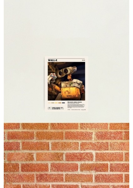 Wall-E Animasyon Tablo Ahşap Poster Dekoratif