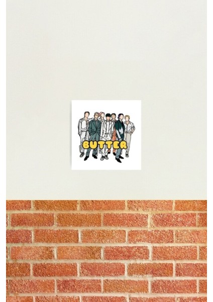 Bts Butter Tablo Ahşap Poster Dekoratif KOD4310