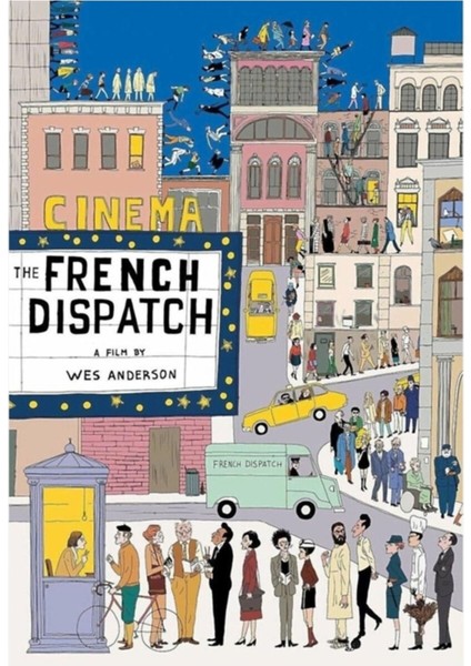 The French Dispatch Cinema Tablo Ahşap Poster Dekoratif