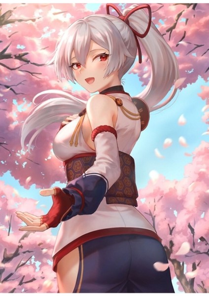 Fate Grand Order Tomoe Gözen Tablo Ahşap Poster Dekoratif