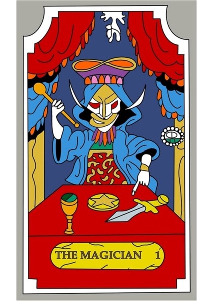 Sihirbaz Jojo Tarot Kartı - Hd Tablo Ahşap Poster Dekoratif