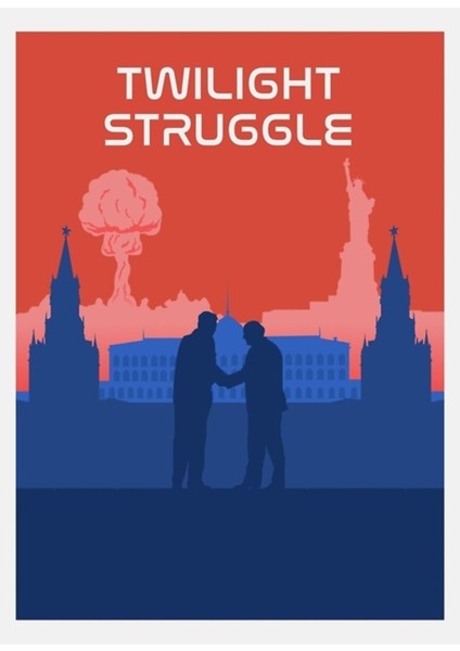 Twilight Struggle Masa Oyunu Sanatı Tablo Ahşap Poster Dekoratif
