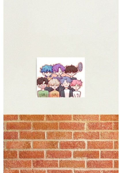 Bts Röportajlarda Etiket Tablo Ahşap Poster Dekoratif KOD1831