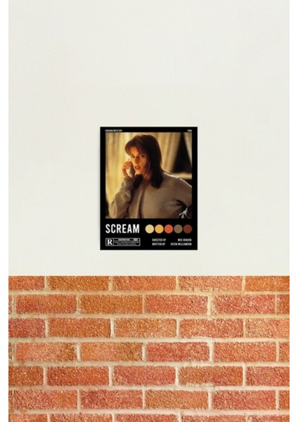 Scream Sidney Prescott Estetik Poster Tablo Ahşap Poster Dekoratif