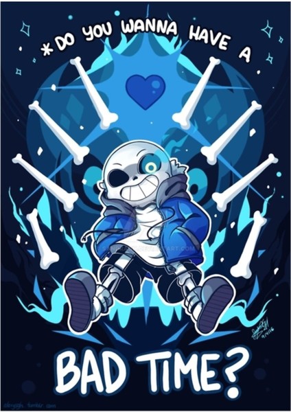 Undertale Tablo Ahşap Poster Dekoratif
