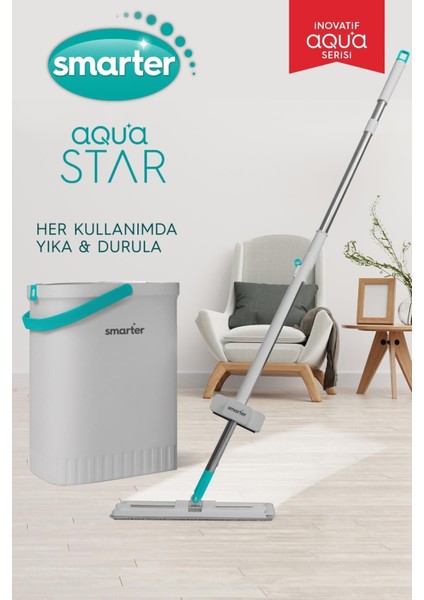 Aqua Star Temizlik Seti + Yedek Tablet Mop Paspas