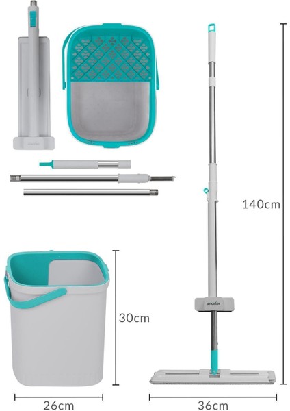 Aqua Star Temizlik Seti + Yedek Tablet Mop Paspas