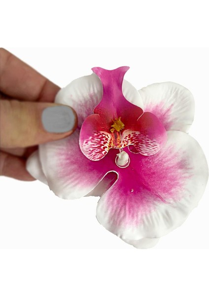 Aloha Orkide Çiçeği Süslü Çok Amaçlı Pens Toka