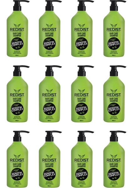 Keratin Saç Bakım Şampuanı 1000 ml 12 Adet Eko Paket