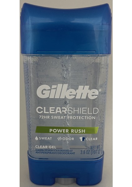 Gillette Clearshıeld Power Rush 107GR
