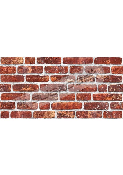 Kırmızı Eskitme Tuğa Renkli Duvar Paneli 2m2 (4 Adet)