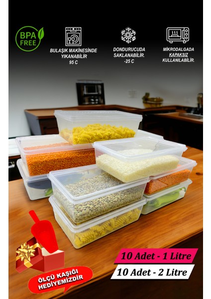 Plastik Kendinden Kilitli- Kapaklı Saklama Kabı Gıda&yemek&derin Dondurucu&hobi&oyuncak&takı&malzeme