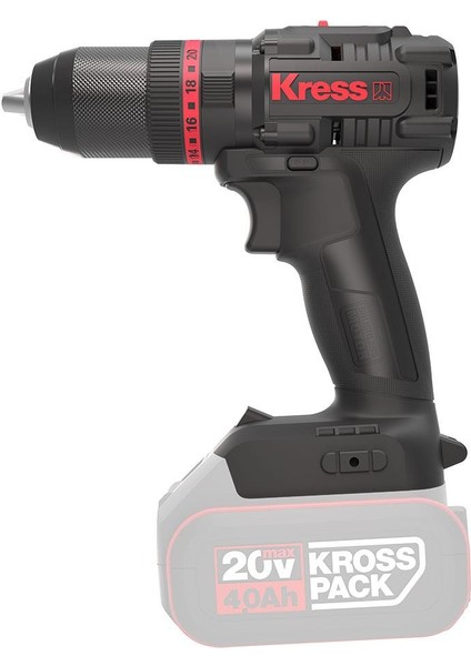 KUC30.91 20VOLT Kömürsüz Profesyonel Şarjlı Darbeli Matkap (Akü Dahil Değildir)