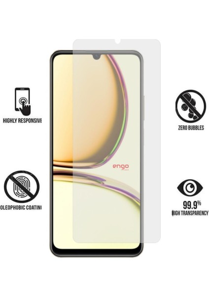 Realme C53 Ekran Koruyucu Mat Parmak Izi Bırakmaz Şeffaf fiyatları