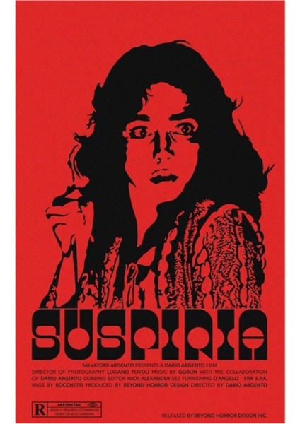 Suspiria By Dario Argento Tablo Ahşap Poster Dekoratif
