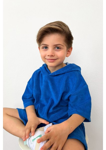 Erkek Çocuk Kapüşonlu Havlu Kumaş 2'li Takım fiyatları