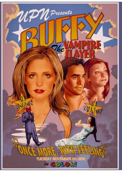 Buffy: Bir Kez Daha Duyguyla [dikdörtgen] Ahşap Poster Dekoratif fiyatları