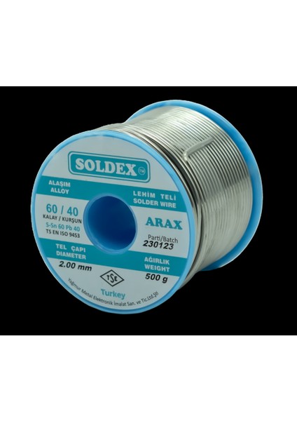 SN60 PB40 Arax Lehim Teli - 2mm 500GR