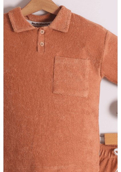 Erkek Çocuk Gömlek Yaka Havlu Kumaş 2'li Takım fiyatları