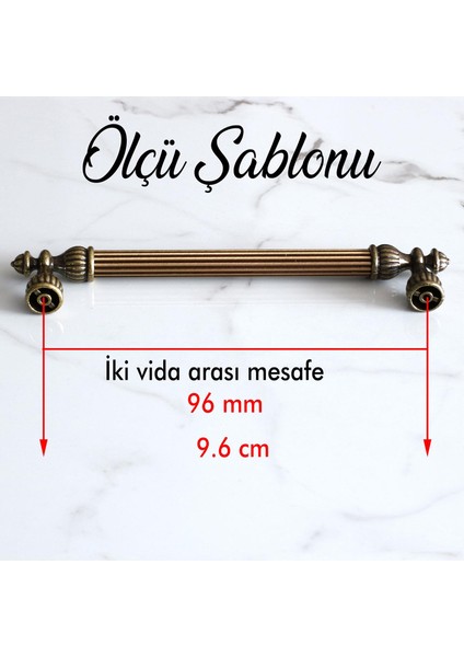 Metal Mobilya Kulp Dolap Çekmece Kapak Mutfak Kulpları Kulbu Dolabı Kulpu Metal 96 mm Antik Sarı fiyatları