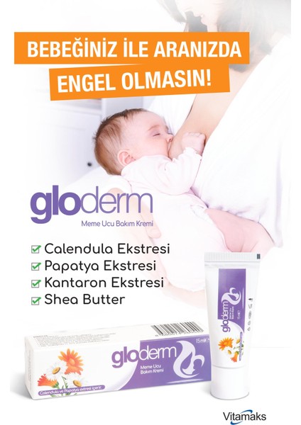 Gloderm Meme Ucu Bakım Kremi 15 ml