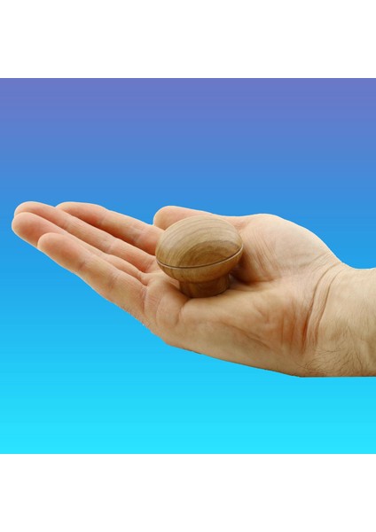 Düğme Kulp Mobilya Dolap Çekmece Kulpu Kulbu Plastik Kahverengi Ceviz Tek Vidalı Kulp