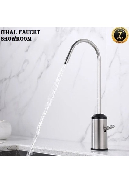 Su Arıtma Musluğu Mat Krom Nikel Özel Kollu Model Yeni Ankastre Model Ithal 7 Yıl Garantili