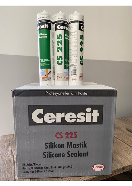 CS225 Şeffaf (Transparent ) Silikon 280GR.HENKEL