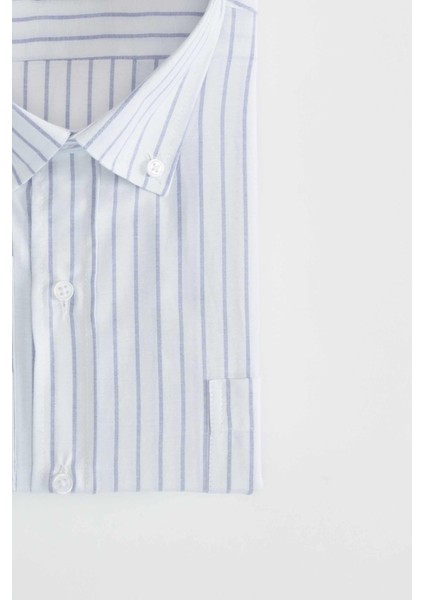 Battal Boy Büyük Beden Çizgili Erkek Gömlek fırsatları