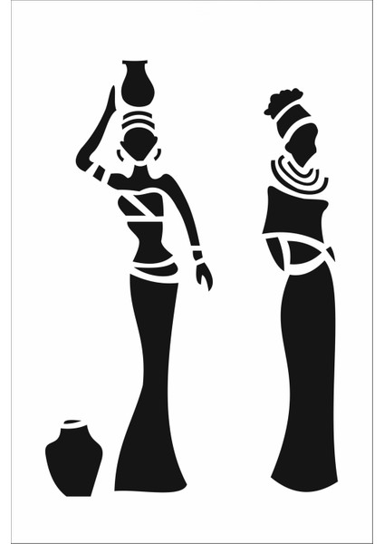 Stencil Sarayi Boyama Şablon Figür - 4571