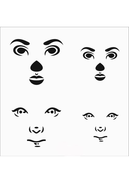 Stencil Sarayi Boyama Şablon Figür - 8075