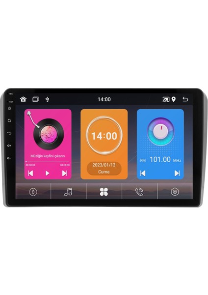 Ford Fiesta (2006-2009) Android 14 Multimedya Carplay 10 Inch 8 GB Ram / 128 GB Hafıza CRV-4119XAA