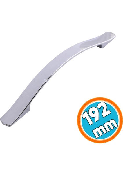 Metal Kulp Mobilya Mutfak Dolabı Çekmece Dolap Kapak Kulpu Kulbu 192 mm Krom