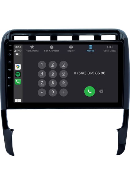 Porsche Cayenne (2006-2011) Android 14 Multimedya Carplay 9 Inch 8 GB Ram / 128 GB Hafıza CRV-4348XAA