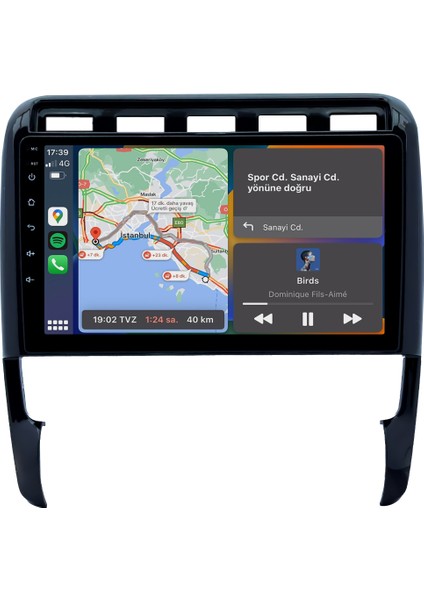 Porsche Cayenne (2006-2011) Android 14 Multimedya Carplay 9 Inch 8 GB Ram / 128 GB Hafıza CRV-4348XAA