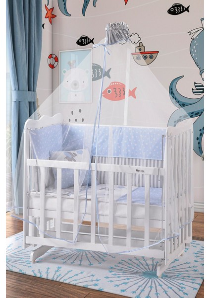 Beyaz Anne Yanı Beşik Karyola 60X100 modelleri