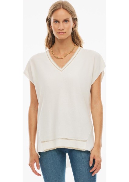 Illas Triko Bluz 0764 Ekru