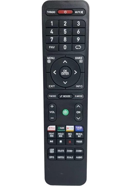 Onvo Bein Netflix Youtube Tuşlu Android Smart LED Tv Kumanda ENL-0655N