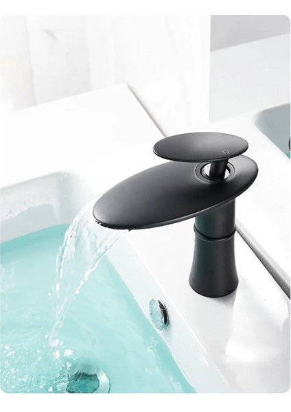 Banyo Lavabo Bataryası Şelale Mat Siyah Modeli Yeni Tasarım Ürünü 7 Yıl Garantili modelleri