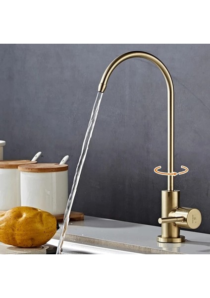 Su Arıtma Musluğu Mat Gold Ürün Yeni Ankastre Model Ithal 7 Yıl Güvenceli