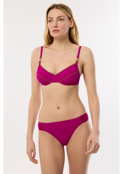 4504 Fuşya Kapsız Bikini Takımı