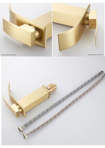 Banyo Lavabo Bataryası Şelale Mat Gold Modeli Yeni Tasarım Ürünü 7 Yıl Güvenceli indirimleri